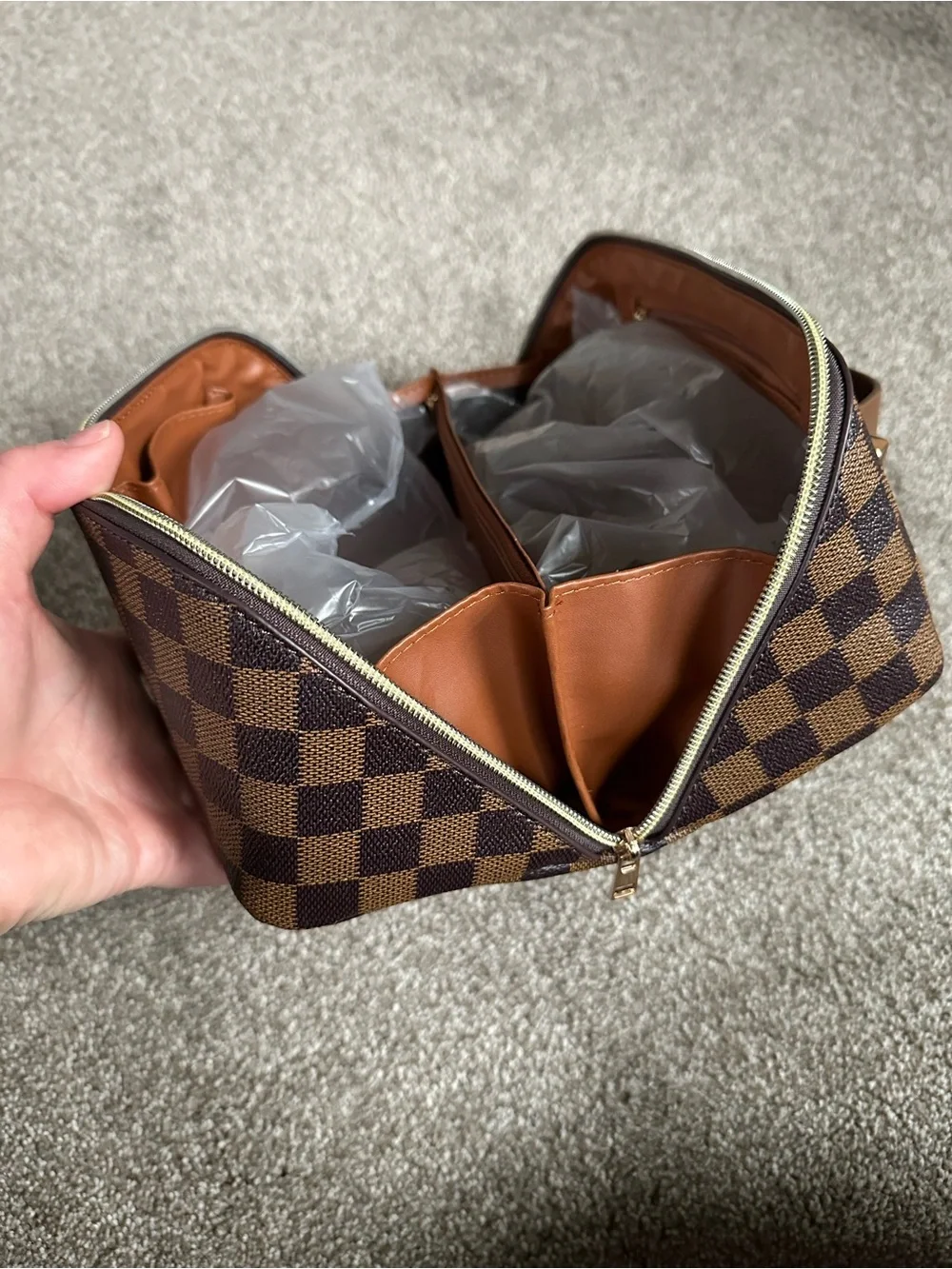NWT Emmafy Lay Flat Makeup Bag